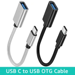 USB 3.0 para Tipo C Conversor de Cabo OTG, Cabo de Dados, Conector Flash Drive, Cabo Adaptador para Xiaomi, Huawei, Oneplus