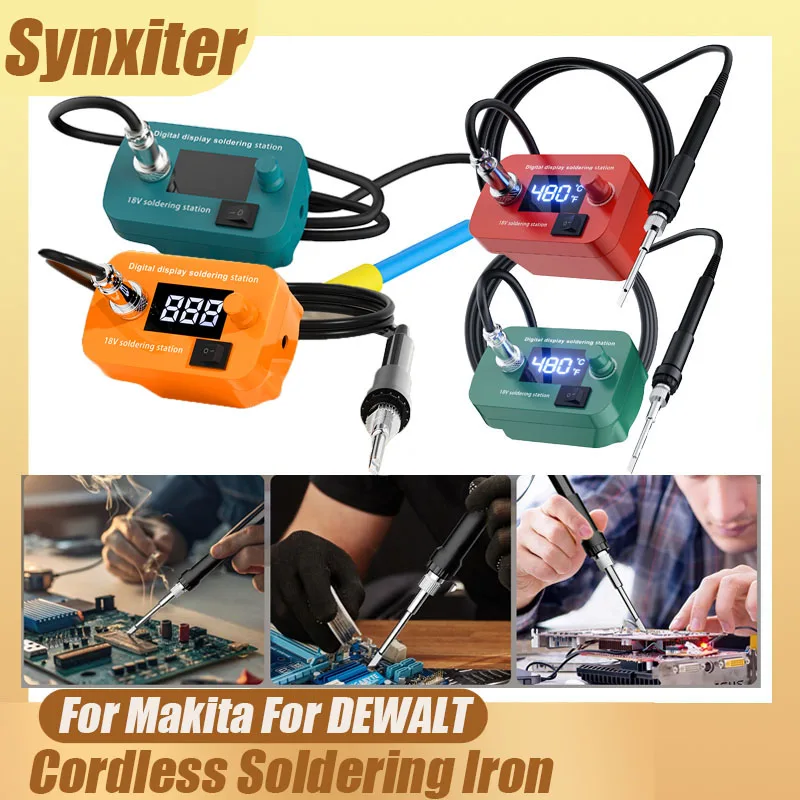 Cordless Soldering Iron For Makita For DEWALT For Milwaukee For Bosch 18V Electric Welder Temperature Adjustable Power Tool