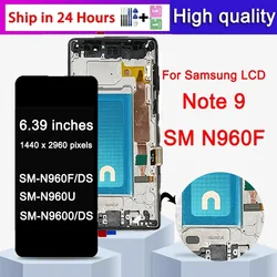 TFT Quality Note9 LCD Touch Screen Digitizer Repair Parts For Samsung Note 9 Display with Frame N960F N960D/S Replacement