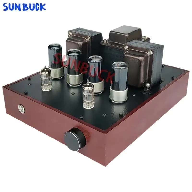 

Ламповый усилитель Sunbuck 12AX7 push-pull на ламках 6V6/6P6P, стерео 2.0, 10 Вт, вакуумный ламповый аудиоусилитель