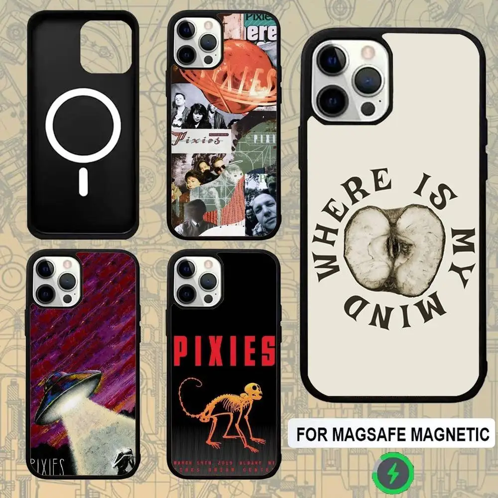 

P-Pixies Where Is My Mind Phone Case For IPhone 16e,16,15,Pro,Max,14,Plus,13,12,11 Magesafe Magnetic Wireless Charge Cover