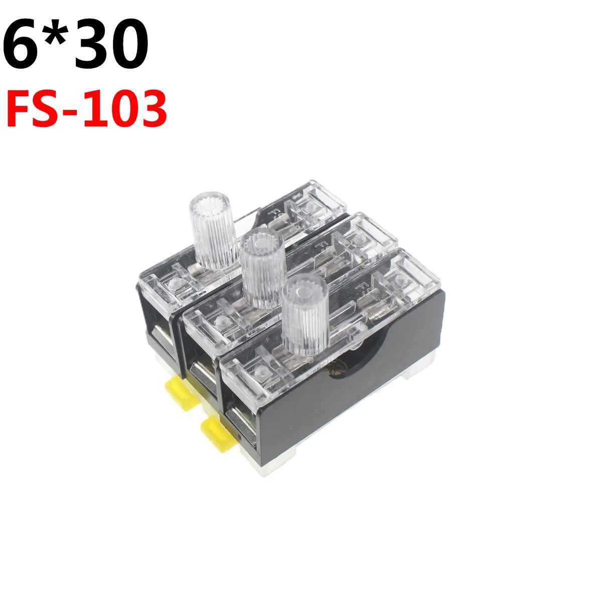 50/20/10/5pcs 5x20mm 6x30 10x38 glass fuse holders  black insurance tube socket fuse holder for 5*20 insurance Panel Mount