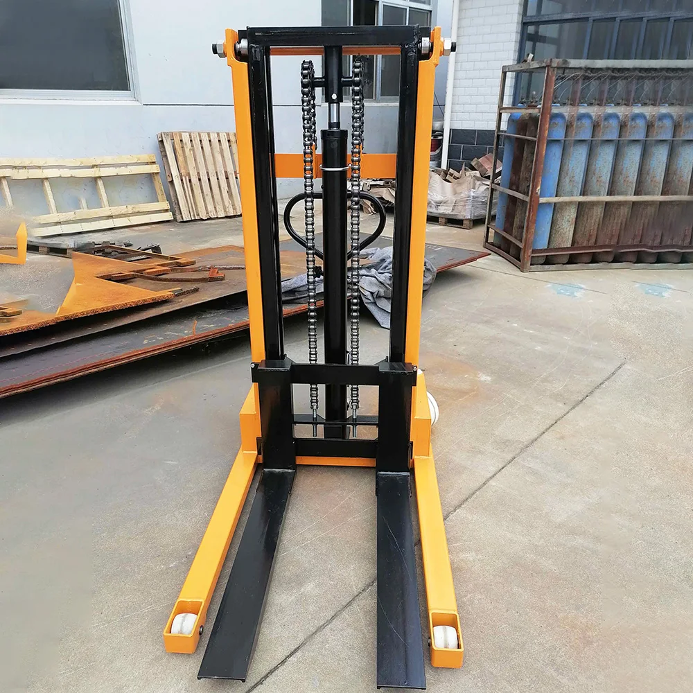 1ton, 1.5ton, 2ton 1.6meter Manual Hydraulic Forklift Trucks Portable Hydraulic Lift Pallet Stacker