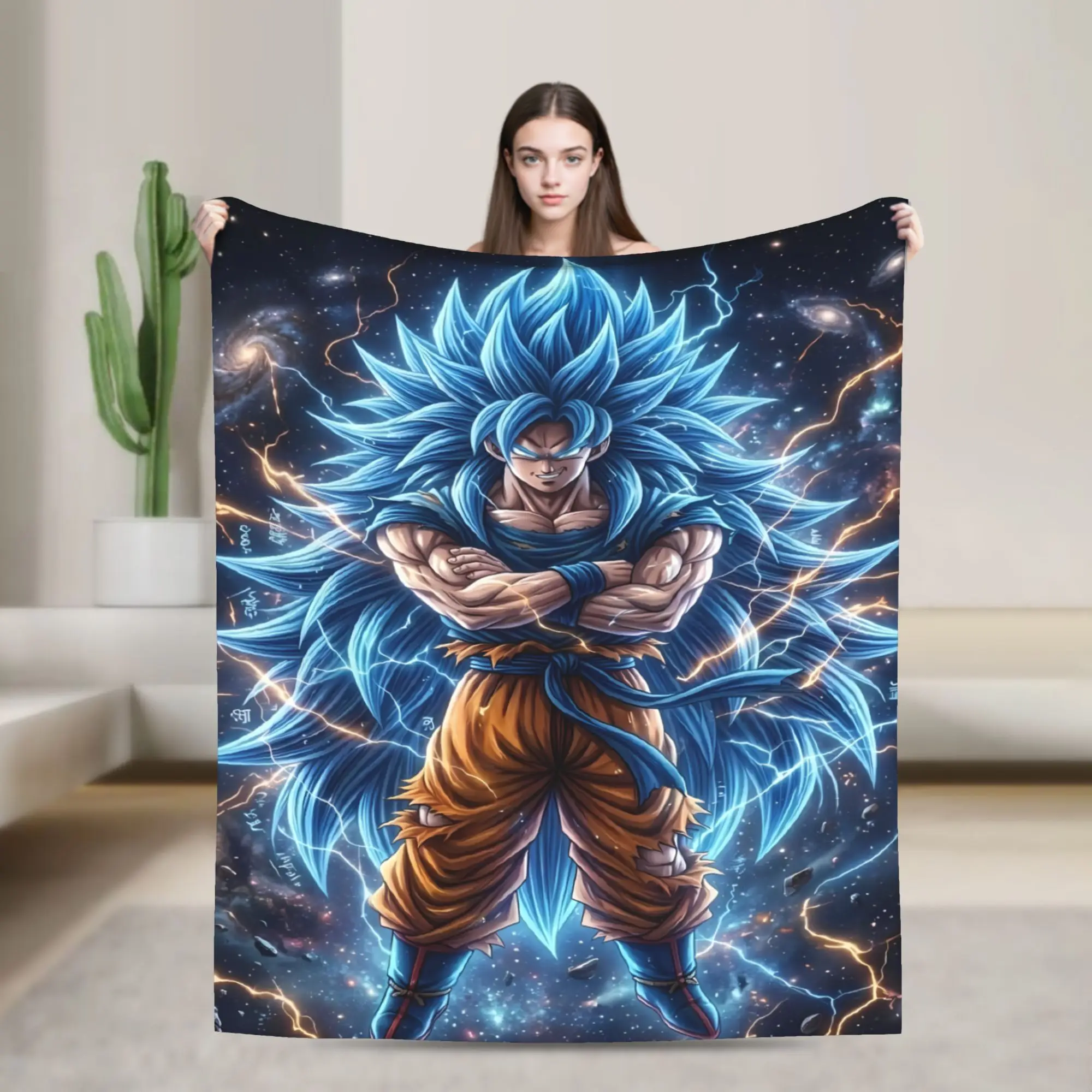 D-Dragons Ball Anime Blanket  Soft Warm Novelty Plush Throw Blanket For Outdoor Camping Flannel Bedspread Bed Cover