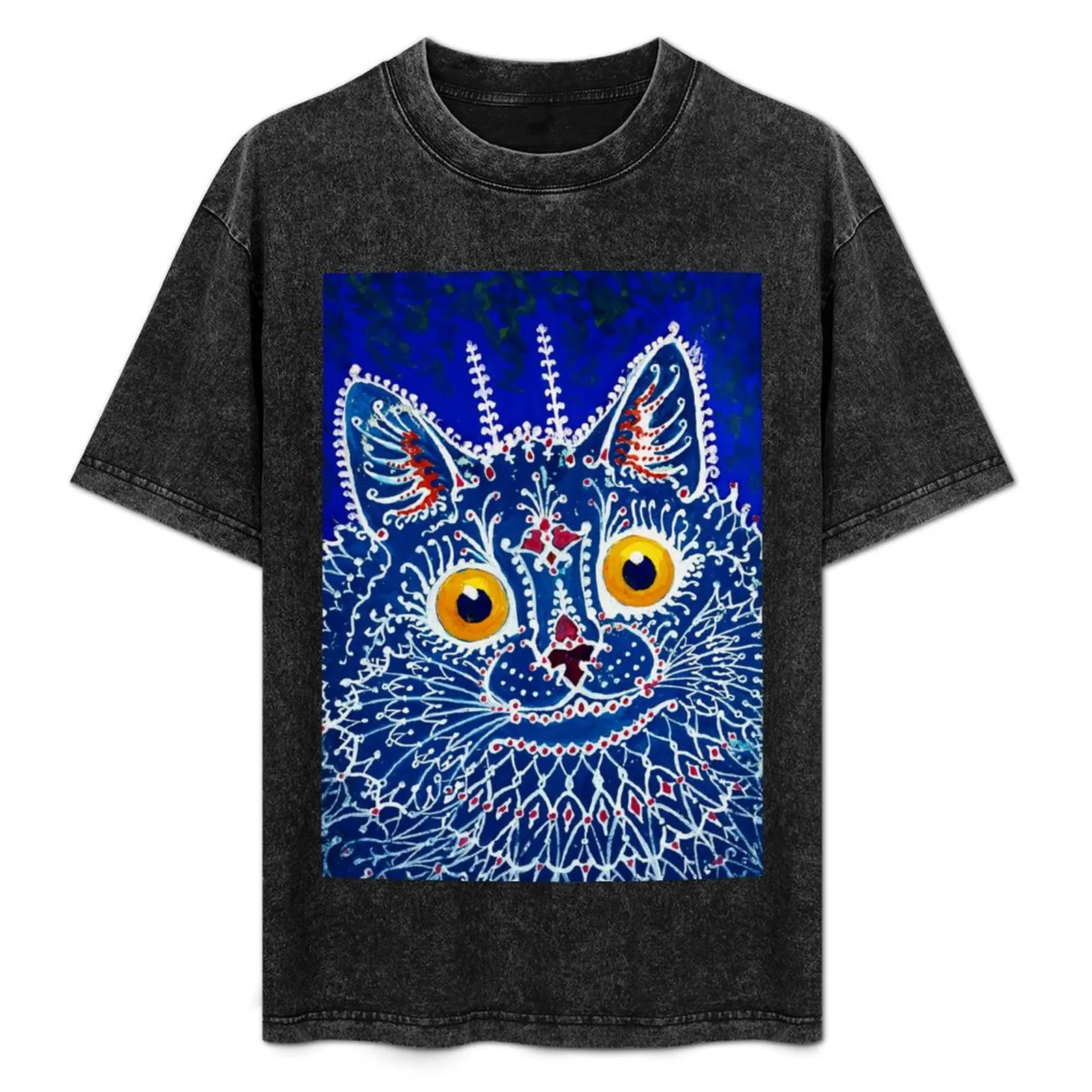 

A cat gothic style Louis Wain T-Shirt cotton tshirt 100% funny t shirts man T-Shirt