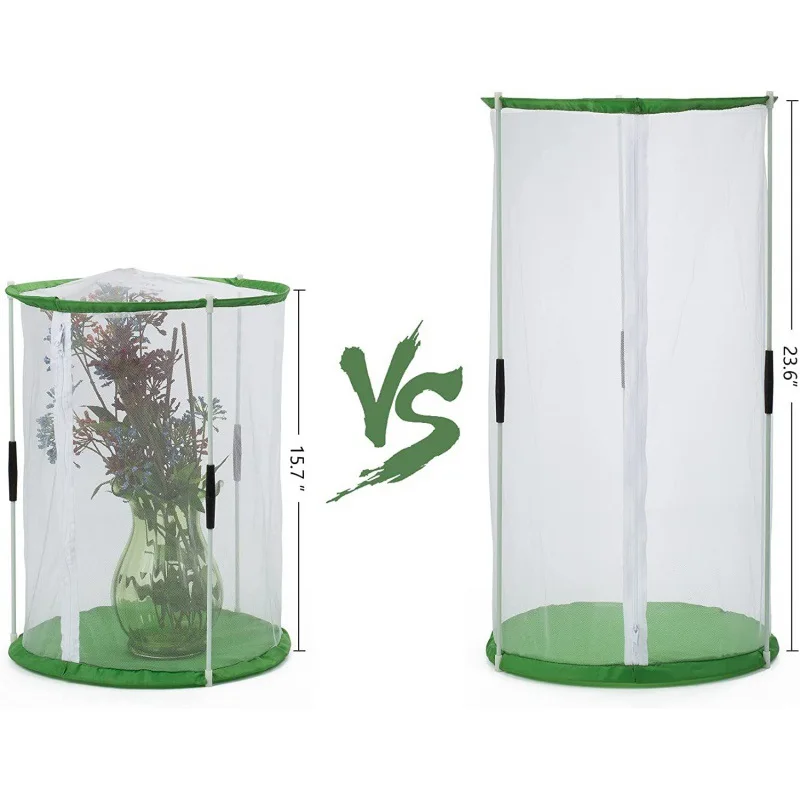 Self-developed Cylindrical Bracket, Butterfly Breeding Cage, Insect Observation, Transparent Mesh Cage