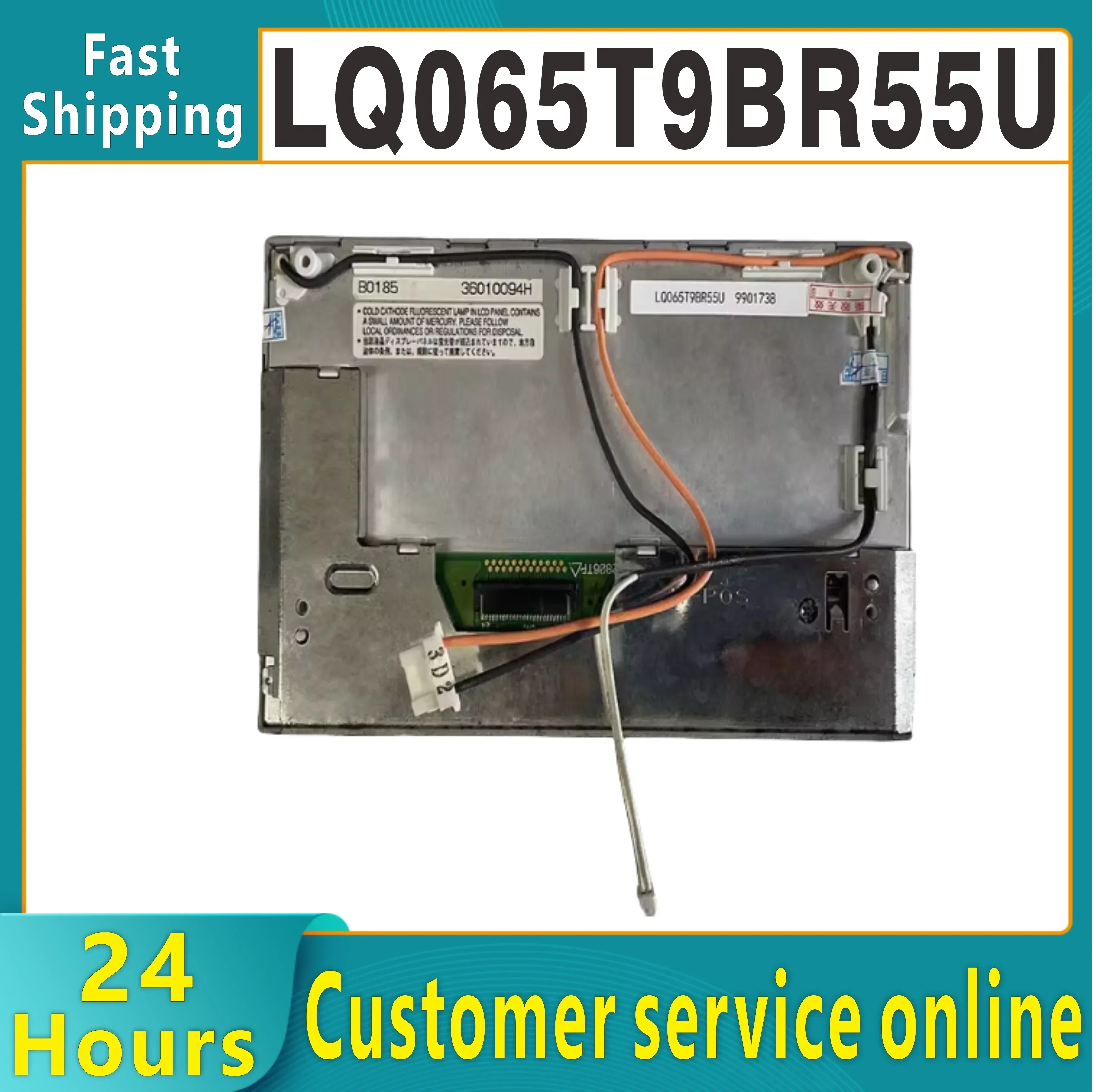 Original 6.5-inch LQ065T9BR55U LQ065T9BR55 LCD Screen Display, Suitable For Motorcycle Golden Wing GL1800 System