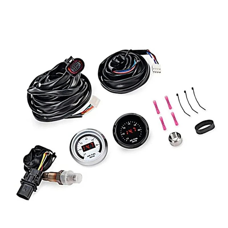 1Set Racing Air Fuel Ratio Gauge 30-4110 AFR 52Mm Wideband O2 UEGO Controller With 4.9 LSU Oxygen Sensor 0258017025