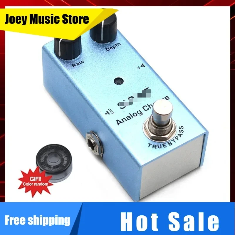 

Electric Guitar Analog Chorus Pedal Rate/Depth Knob Effect Pedal Mini Single Type DC 9V True Bypass