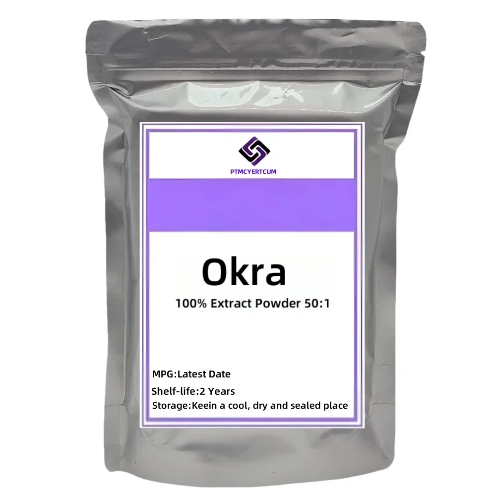 Customized Natural Okra Extract Powder 50:1,Aluminum Foil Bag for Fast Shipping Distributors