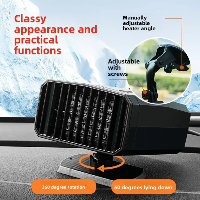 

Портативный электрический обогреватель для транспортных средств: быстрый нагрев и охлаждение для трициклов и квадроциклов, размораживание и удаление запотевания, 48В/60В/72В