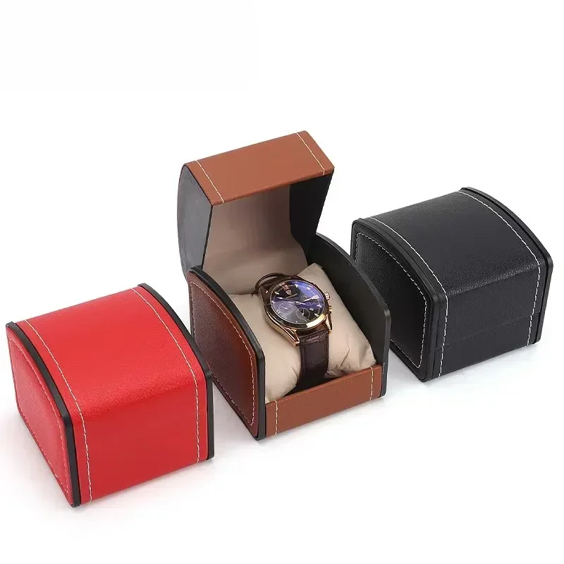 Green Red Black PU Leather Flip Watch Box Jewelry Watch Display Storage Box Men Women Gmt Sub NH35/36/38/34 Case Watch Gift Box