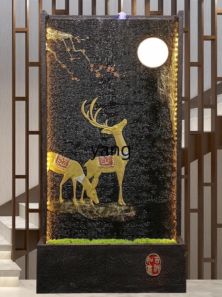 

CX Chinese Lucky Gift Office Living Room Landscape Hotel Clubhouse Decoration Circulating Water Curtain Wall