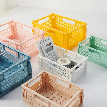 Foldable Desktop Storage Crate 1