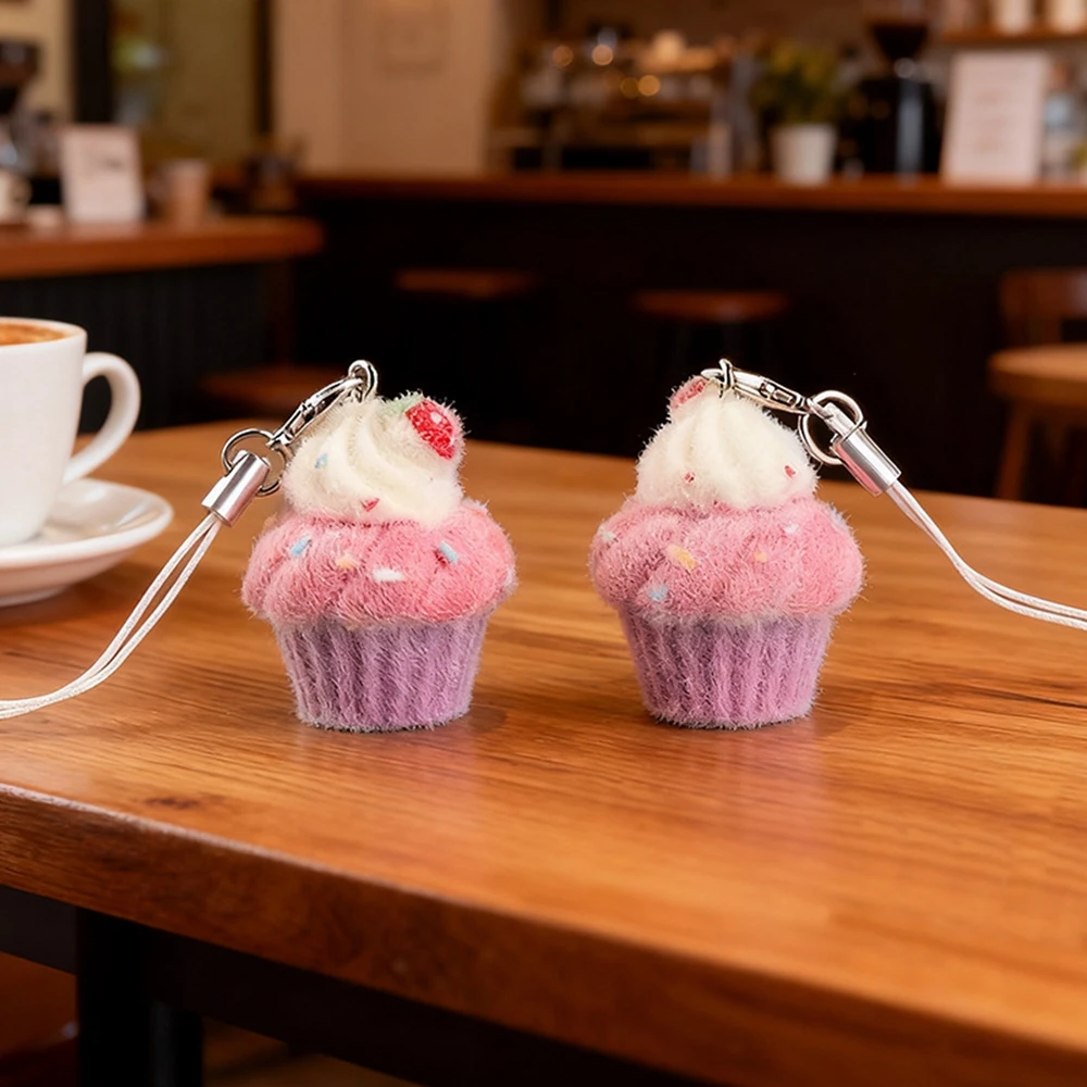 2026 الاتجاه الجديد يتدفقون ثلاثية الأبعاد الوردي الفراولة كعكة الحبل لطيف الهاتف Charms قلادة Kawaii ديناصور المفاتيح سماعة الزينة #3