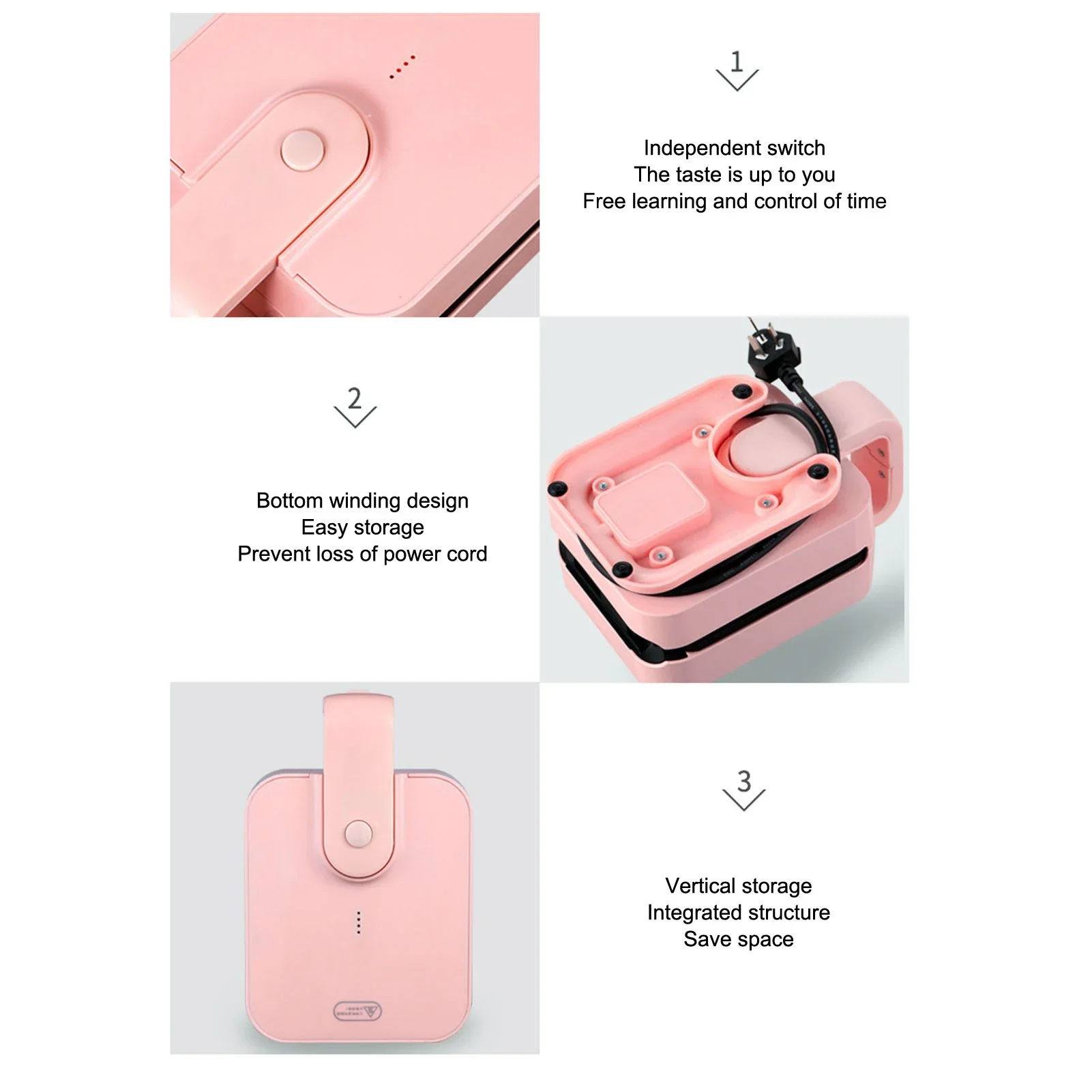 Sandwich Toaster Mini Sandwich Toaster 650W Portable Waffle Maker Electric Panini Maker AU Plug 220V for Dorms Apartments