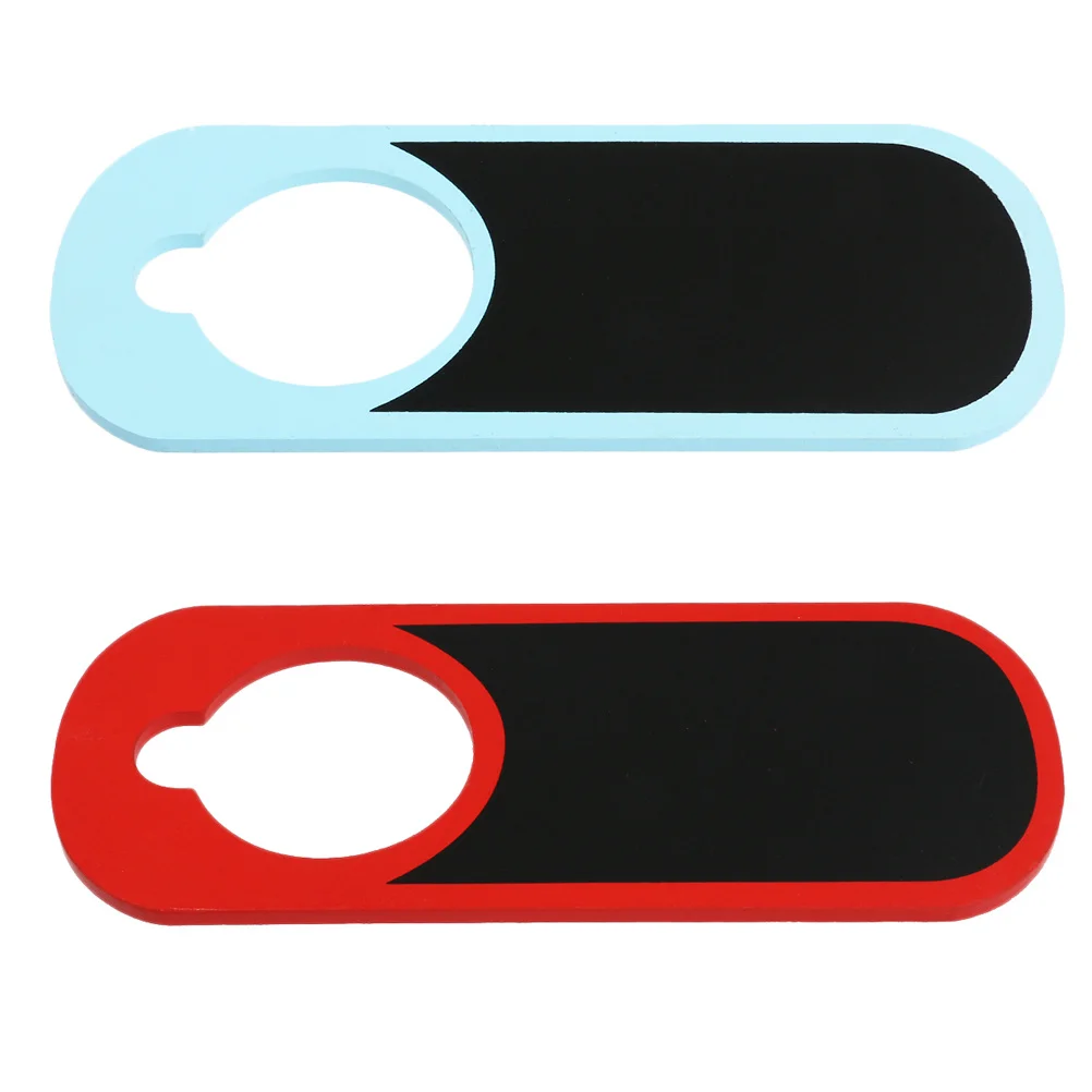 2 قطعة لا تزعج علامة مزدوجة الوجهين السبورة أحمر أزرق خشبي قوي قابلة لإعادة الاستخدام لعيادات المكتب تذكير المنزل #5