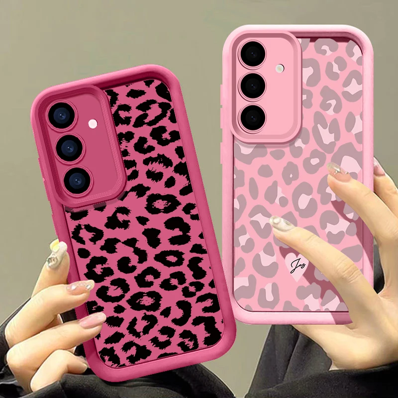 Leopard Print Case For Samsung Galaxy A56 5G A55 A54 A36 A35 A34 A26 A25 A16 A15 A14 S20 FE S21 S22 S23 S24 S25 Ultra Capa Funda - náhled 4