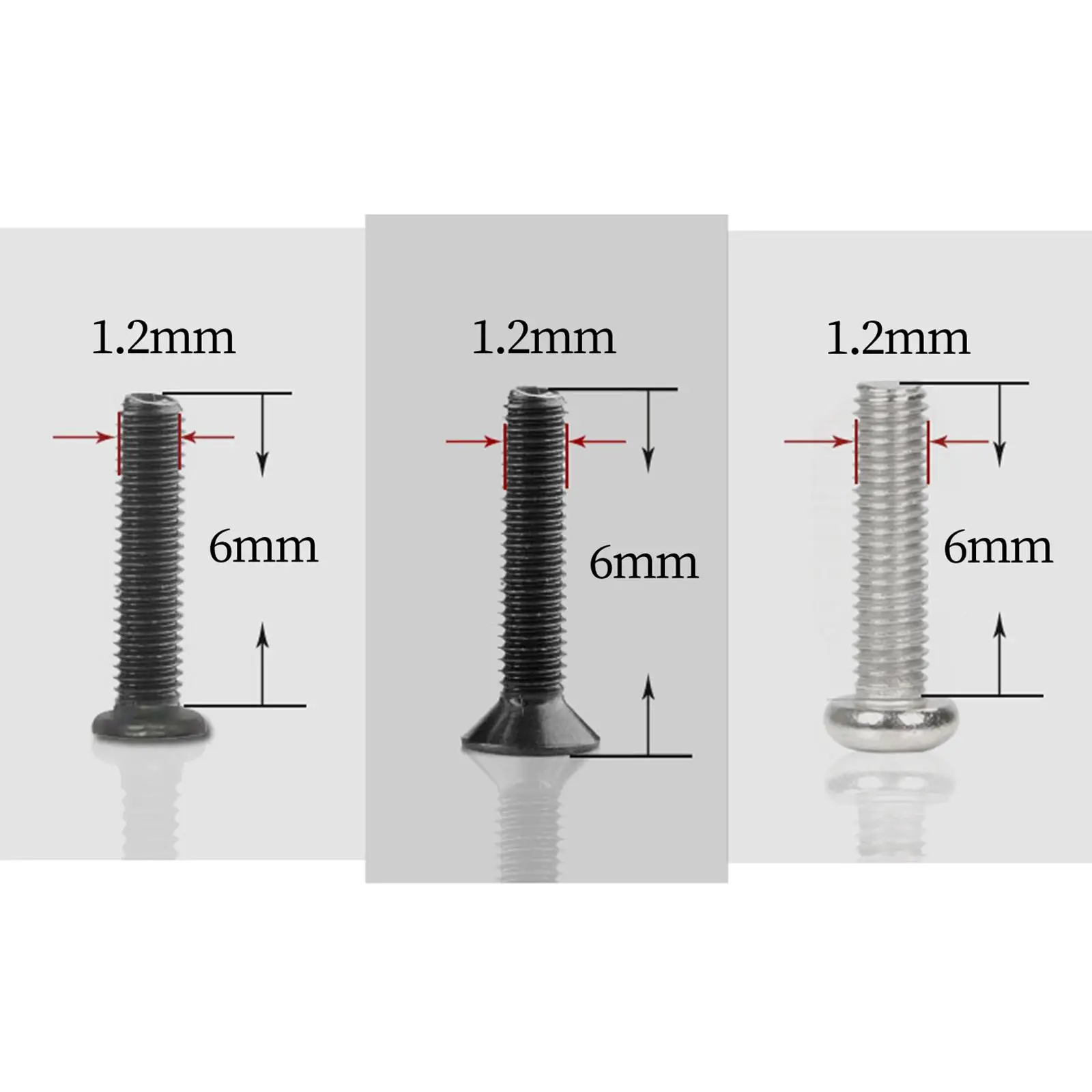 Mini tuercas de tornillo duraderas, universales, con caja de almacenamiento, tamaño 500x18