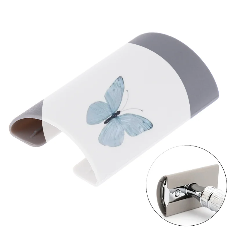 Razor Head Protective Cover Case Plastic Double Edge Razor Head Sleeve Long Handle Universal