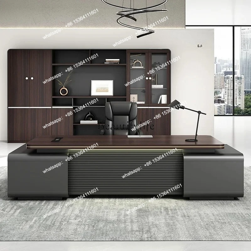 مكتب رئيس مكتب بسيط وحديث تجاري خفيف فاخر وحديث وبسيط ومكتب كتابة منزلي فاخر