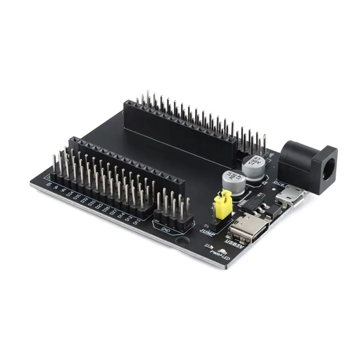 #687C ESP32-WROOM-32 Development Board DEVKIT V1 30P Power Board Module (Black)