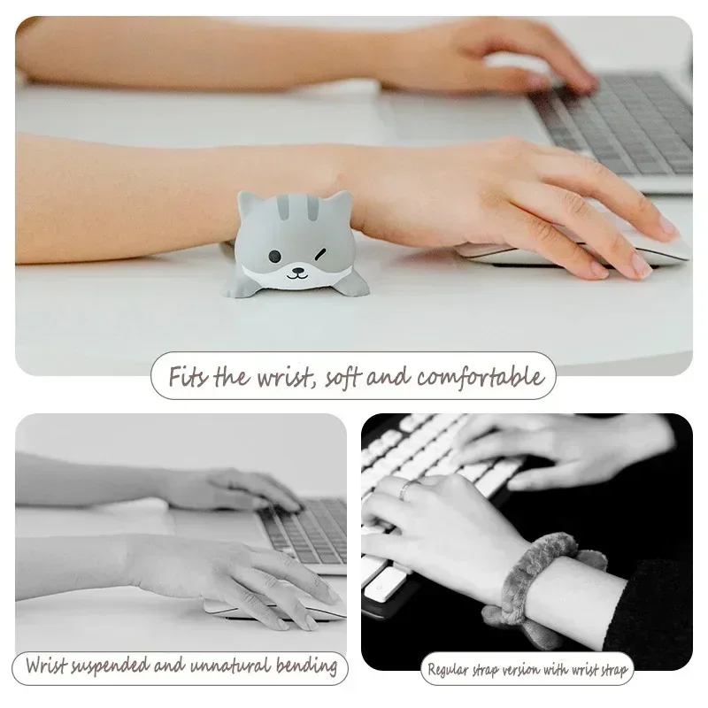 New upgrade Cute Wrist Rest Support For Mouse Pad Computer Laptop Arm Rest For Desk Ergonomic Kawaii Slow Rising Squishy Toys