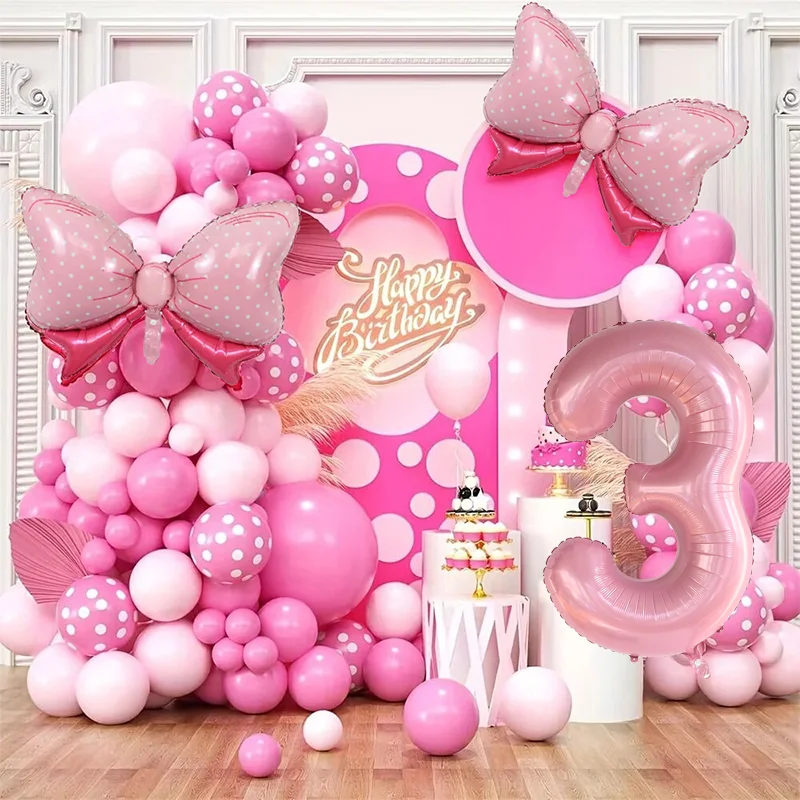 119個入り ピンクのリボン アルミバルーン ガーランドアー - Balloon Arch Kit のレビューと価格