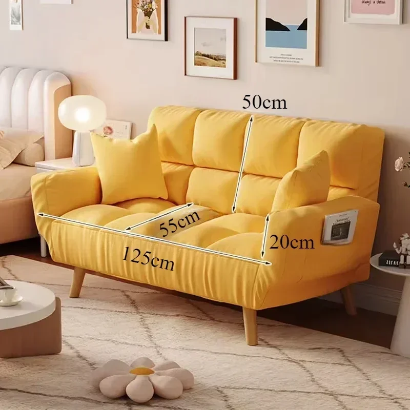 

White Lazy Living Room Sofas Relaxing Nordic Modern Style Lounge Sofas Cloud Minimalist Curved Wood Sillon Cama Hotel Furniture