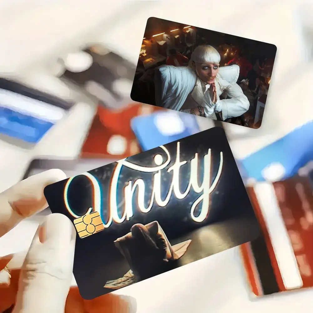 Unity J-Joost KleInS Singer Card Stickers Waterproof Film Skin Cover 4PCS Credit Debit Front Decoration Bank Pass 3d Sticker