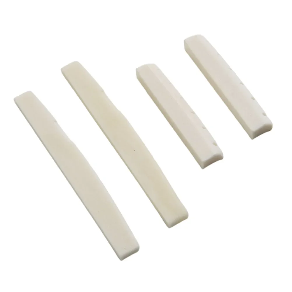 Professional Grade Bone Bridge Saddle And Nut Set For 6 String Acoustic Guitars 2 Sets Precision Craftsmanship