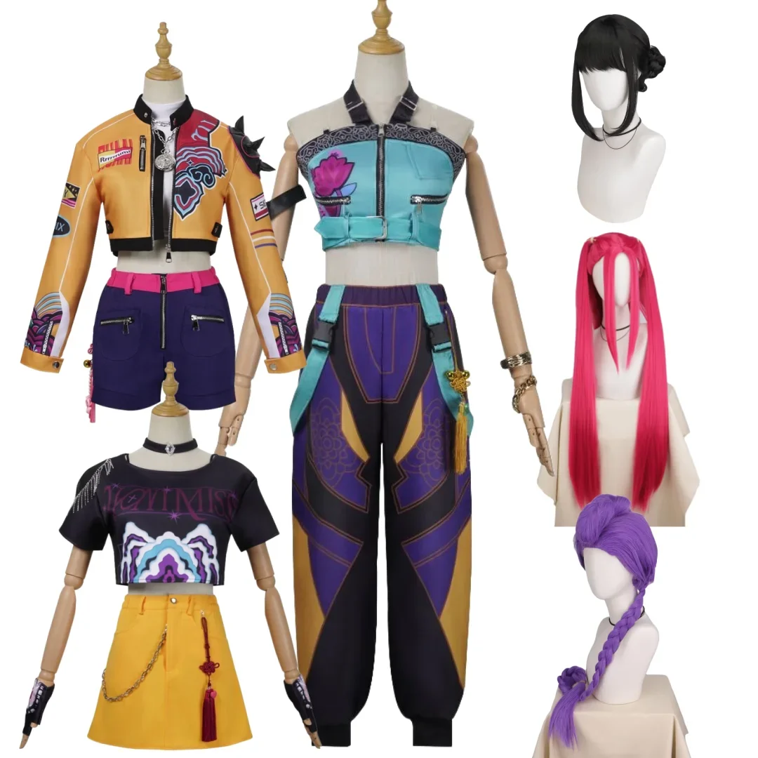 

Аниме K-Pop Mira Demon Hunters Косплей Зои Руми Костюм Парик