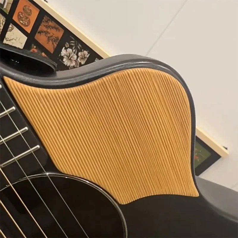 Custom Self Adhesive Guitar Pickguard Solid Spruce Soundboard Anti-scratch Fretboard Protective Plate Replacement Part