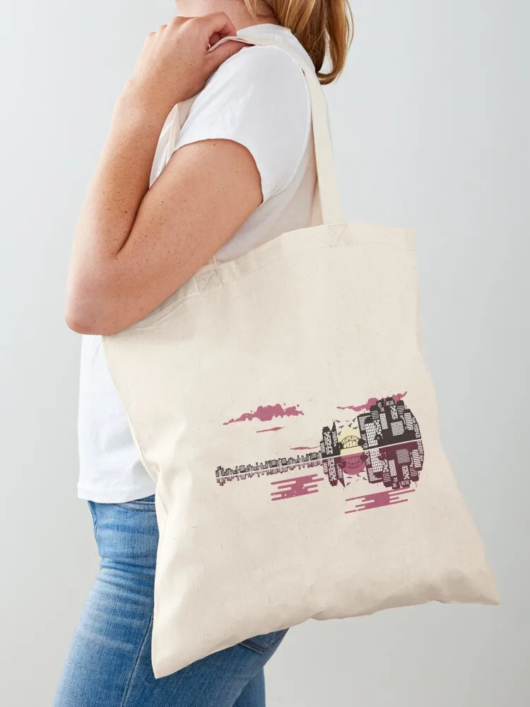 

Guitar City Tote Bag eco bag folding tote bag canvas ecological bags tote men