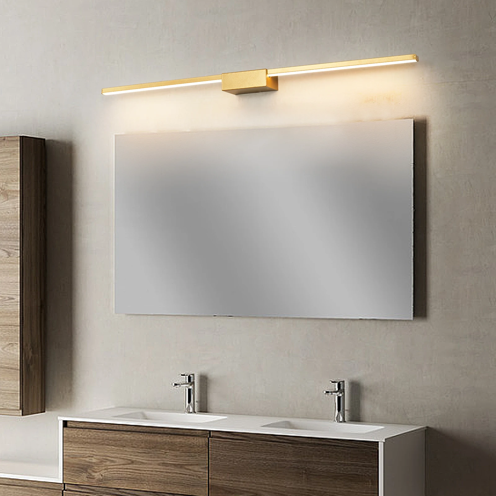 

long mirrors 70/90/110cm led mirror bathroom Light Aluminum mirrors with lights makeup tables Wall Lamps Vanity Light Fixtures