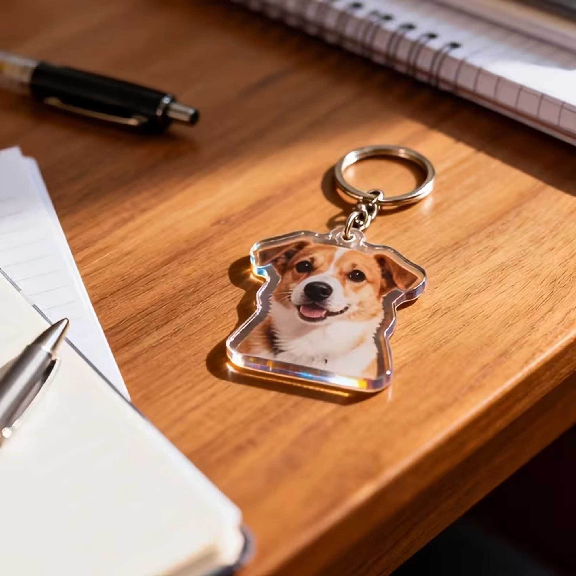 Personalized Pet Keychain Pendant, Custom Design