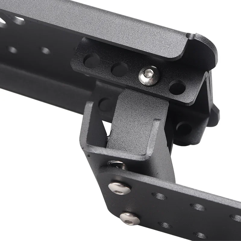 Auto Dead Pedal Fußstütze Panel Pegs für Jeep Wrangler JL 2018 2019 2020 2021 2022 2023 2024 2025 Offroad Teile Mattschwarz – Detail 5