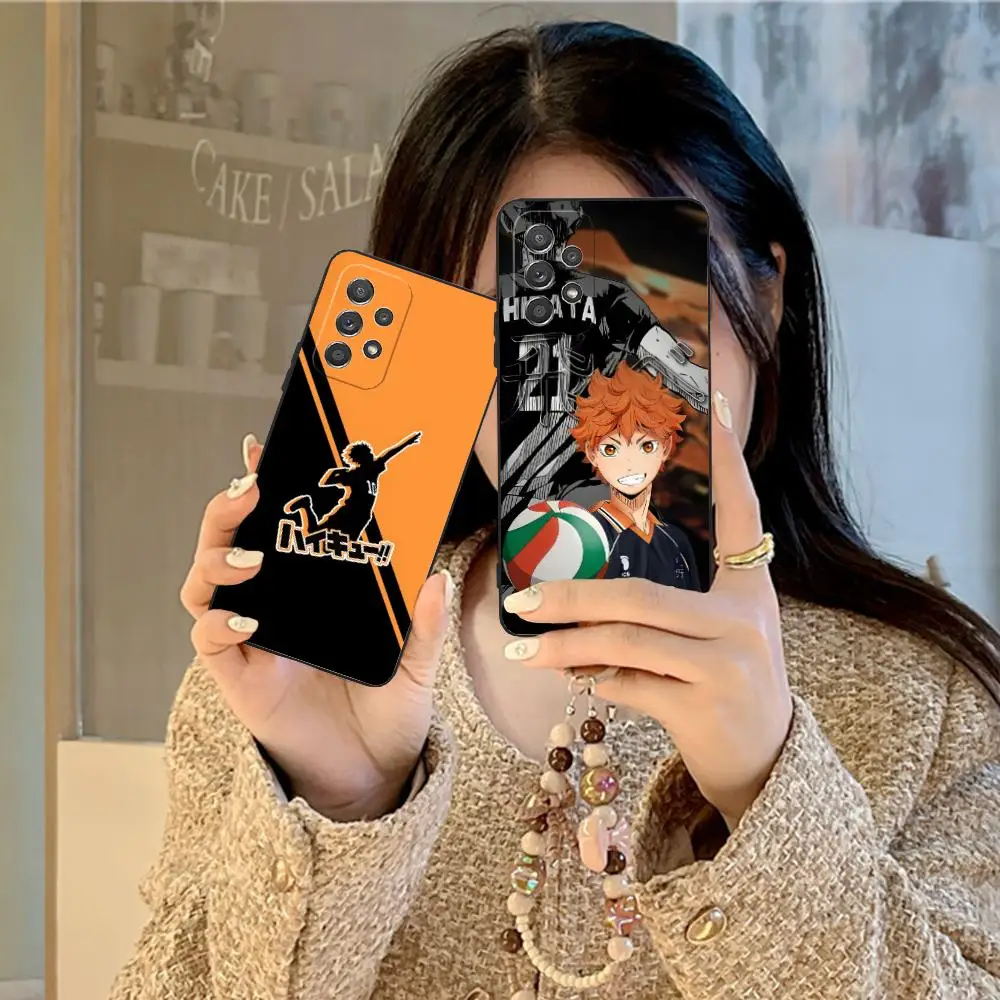 

Чехол для мобильного телефона Haikyuu Hinata для Samsung Galaxy A73 72 71 70 56 55 54 53 52 36 35 34 23 16 15 5G с цветной печатью класса люкс