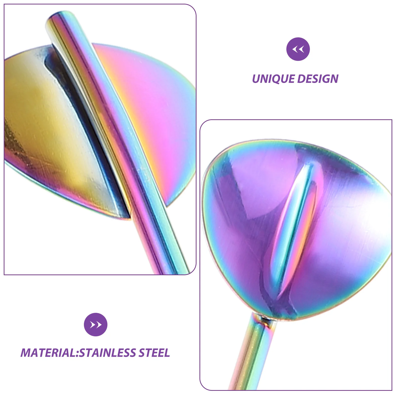 

1 set Spoon Straws Stainless Steel Reusable Drinking Stirrer Straw For Dessert Cake Mixing With Cleaning Brush Kitchen Bar Tool