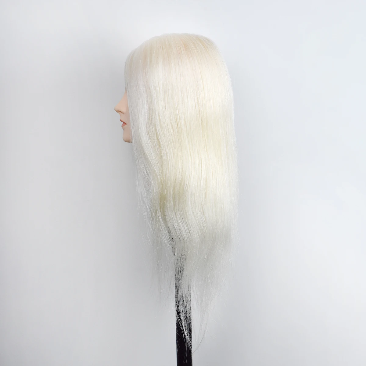 Mannequin-Hoofd 40CM 16 ''100% Wit Geitenhaar Kappers Mannequin Pop Hoofd voor Kappers