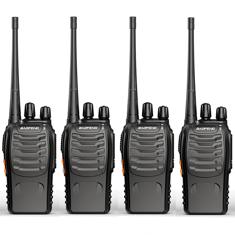 4PCS Original Baofeng BF888S Walkie Talkie 5W BF-888S 5KM UHF 400-470MHZ Transceiver Portable Two Way Radio BF 888S Intercom