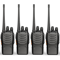 4 Pcs/Set Original Baofeng BF888S Walkie Talkie BF-888s 5W 16CH UHF 400-470MHz BF 888S Walkie-talkie Two-way Radio Transceiver