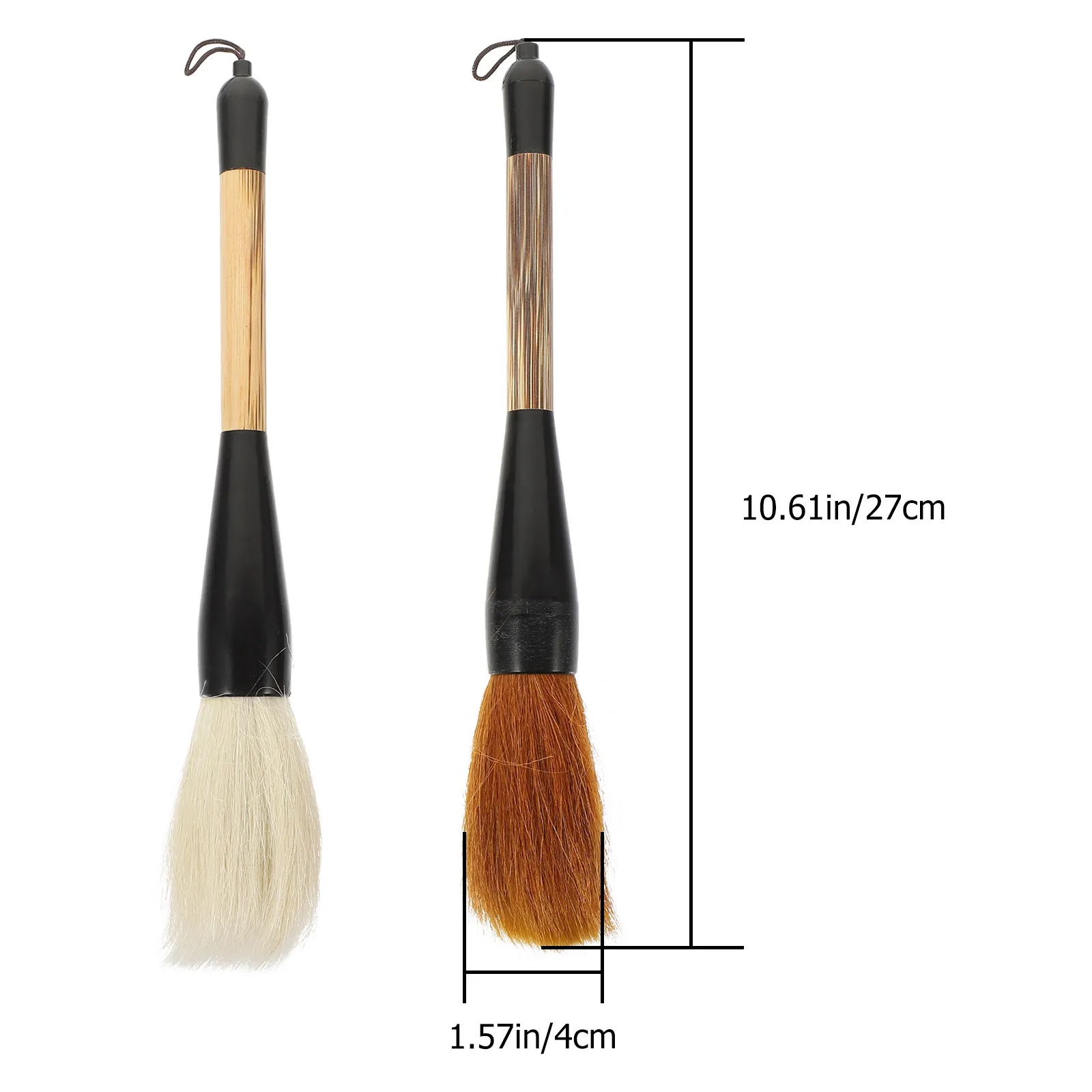 2Pcs Calligraphy Couplet Big Brush Chinese Writing Brush Set Hanging Top Design Student DIY Calligraphy Pen Premium Workmanship