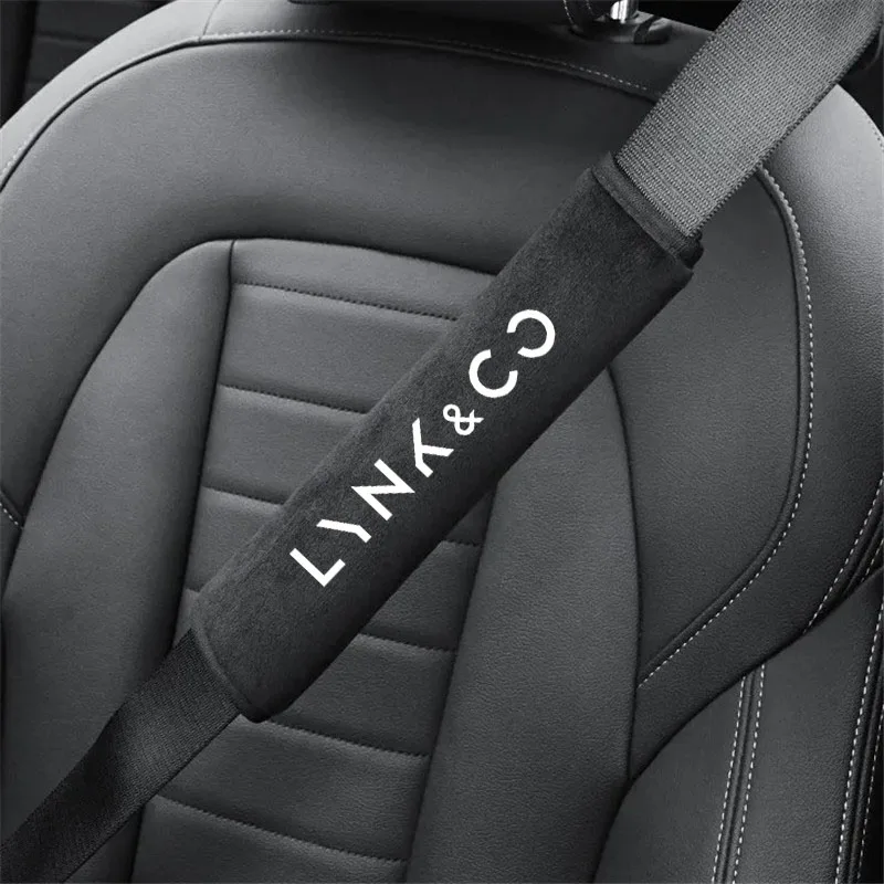 

2pcs Car Safety Belt Cover Adjustable Seat Belt Cover Shoulder Strap Covers for Lynk & co 01 05 03 09 02 04 06 Auto Accessories