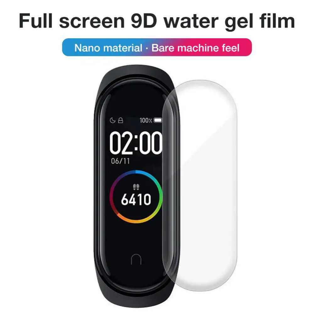 5Pcs Hydrogel Protective Tempered Film For Xiaomi Mi Band 4 Protection Film Full Screen Permeability Film HD Explosion Smart