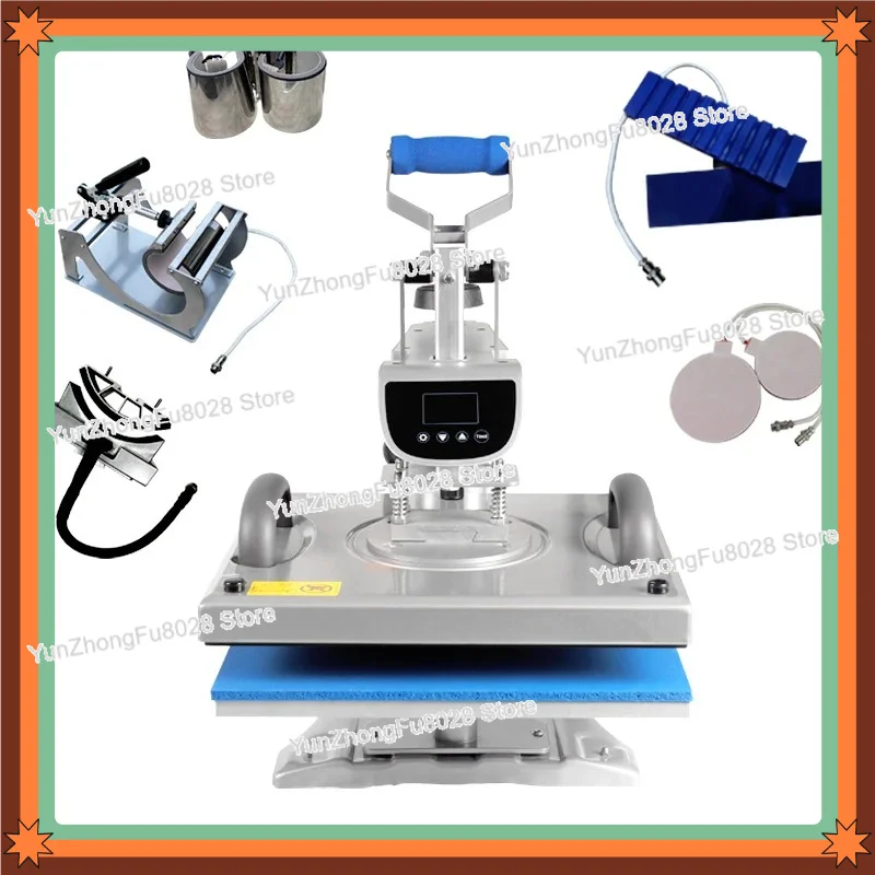 10 in 1 Multifunctional Heat Press Sublimation Printing Machine for Pen Tumbler T shirts Transfer