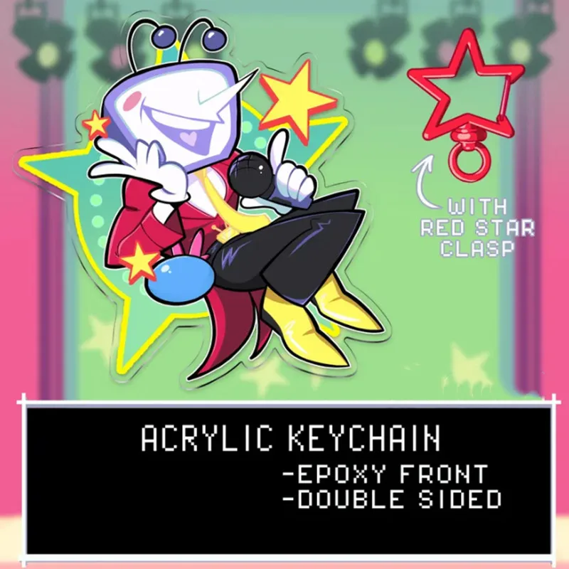 Deltarune Tenna keychain Cute cartoon game Character pendant