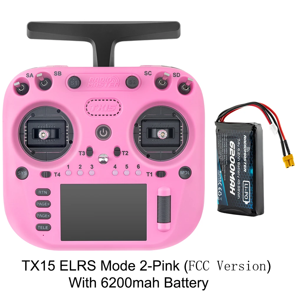 Pre-Order Radiomaster TX15 3,5 inch IPS touchscreen radiocontroller ExpressLRS V5.0 Hall Gimbal ingebouwde gyromicrofoon