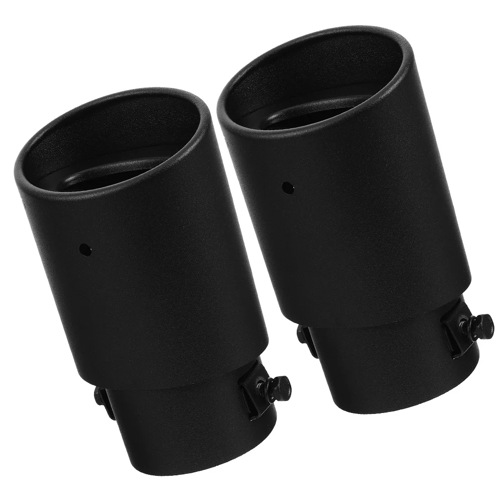 

2Pcs Car Exhaust Tailpipe Tips Noise Reduction Stainless Steel Adapter Vehicle Exterior Accessories Tip Tips Car Tip