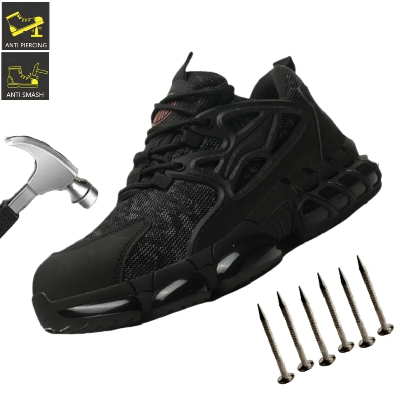 

Anti Shock Comfort Slip Resistant Security Protective Shoes Steel Toe Protection Safety Shoes Cushioned Work Hiker Boots